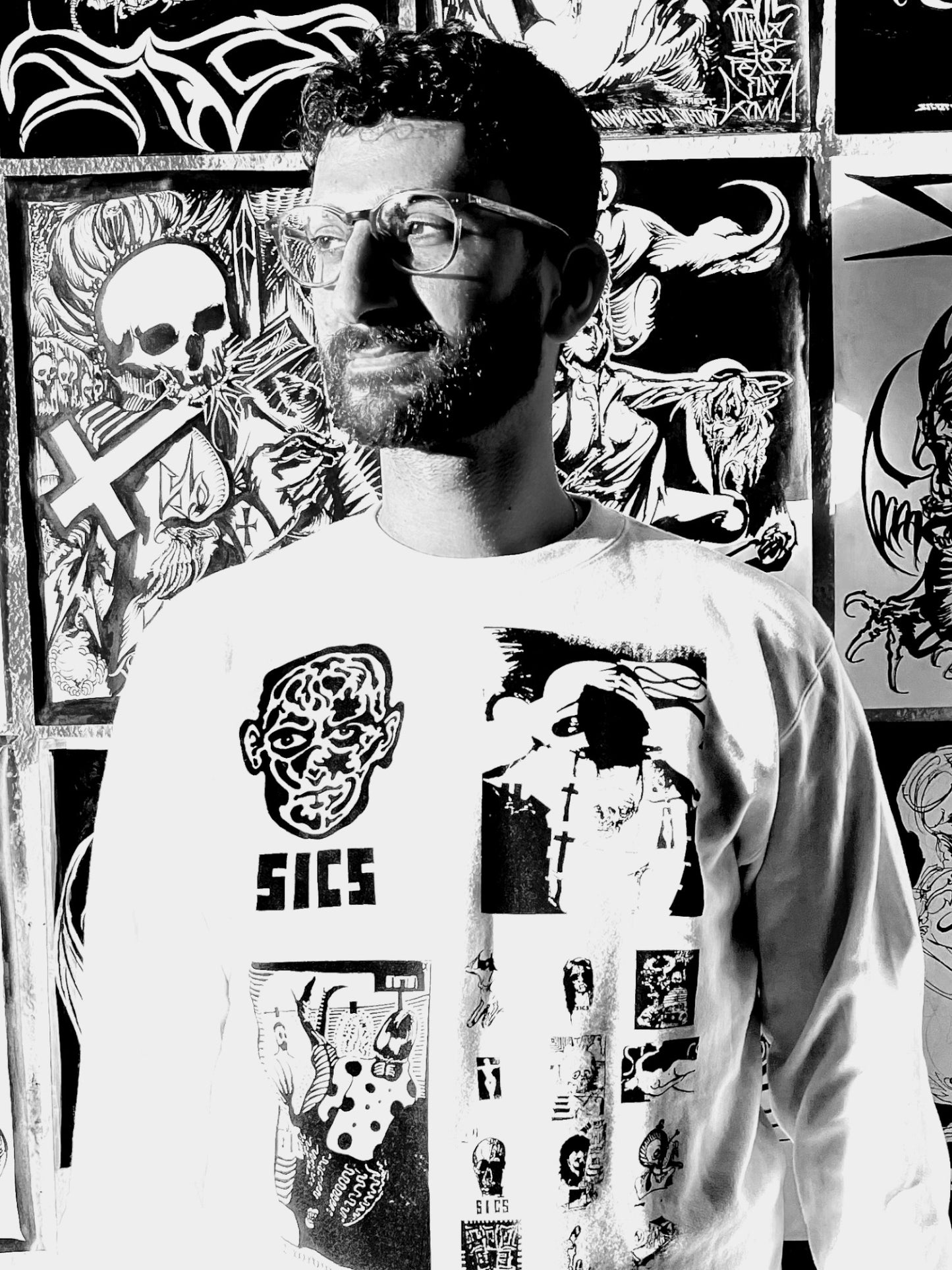 SICS - City Lab Ink - Unique Single Screen Print - SIZE: S