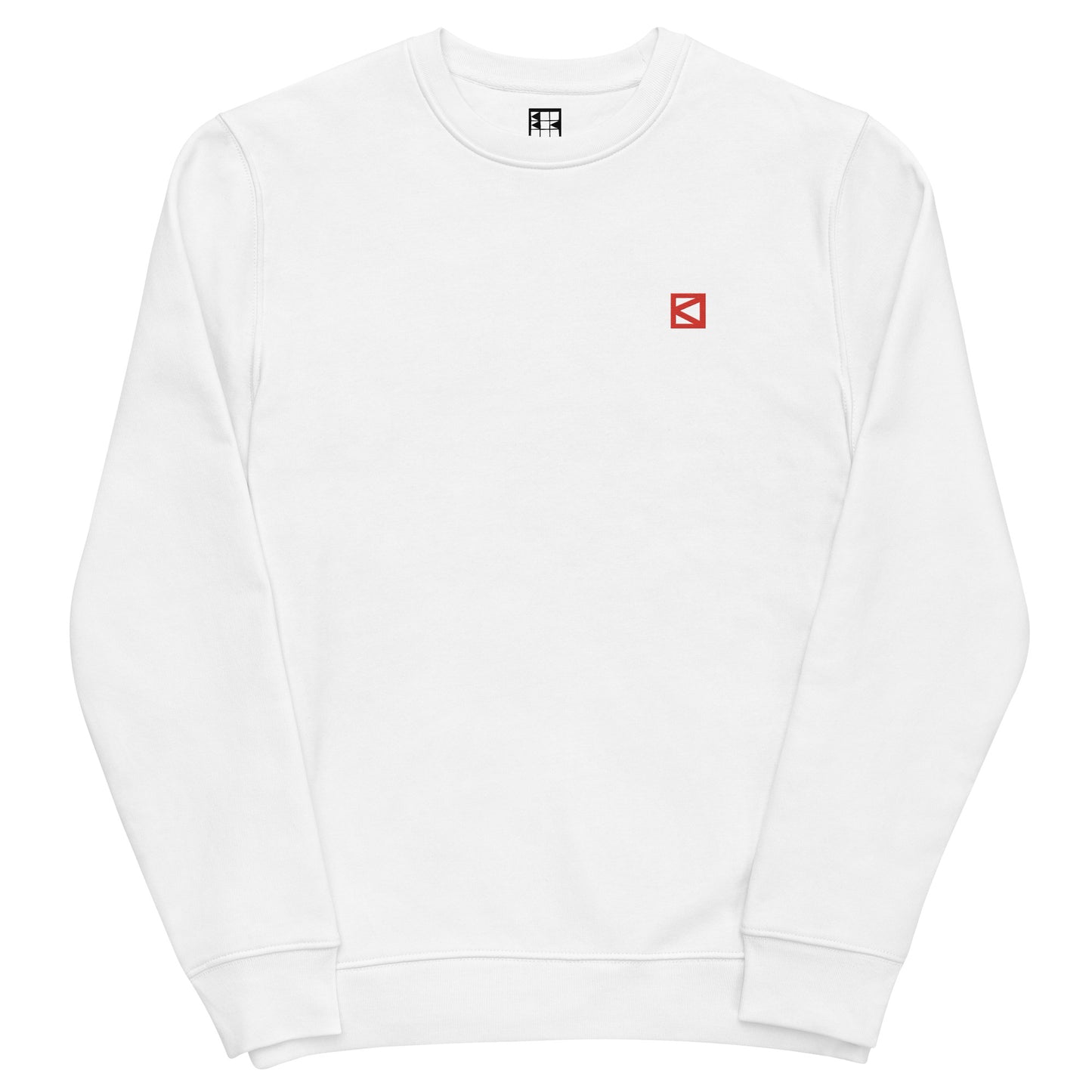 bd Stich Logo - Red - baobabwod artwear - Unisex Heavyweight Essential Eco Sweatshirt