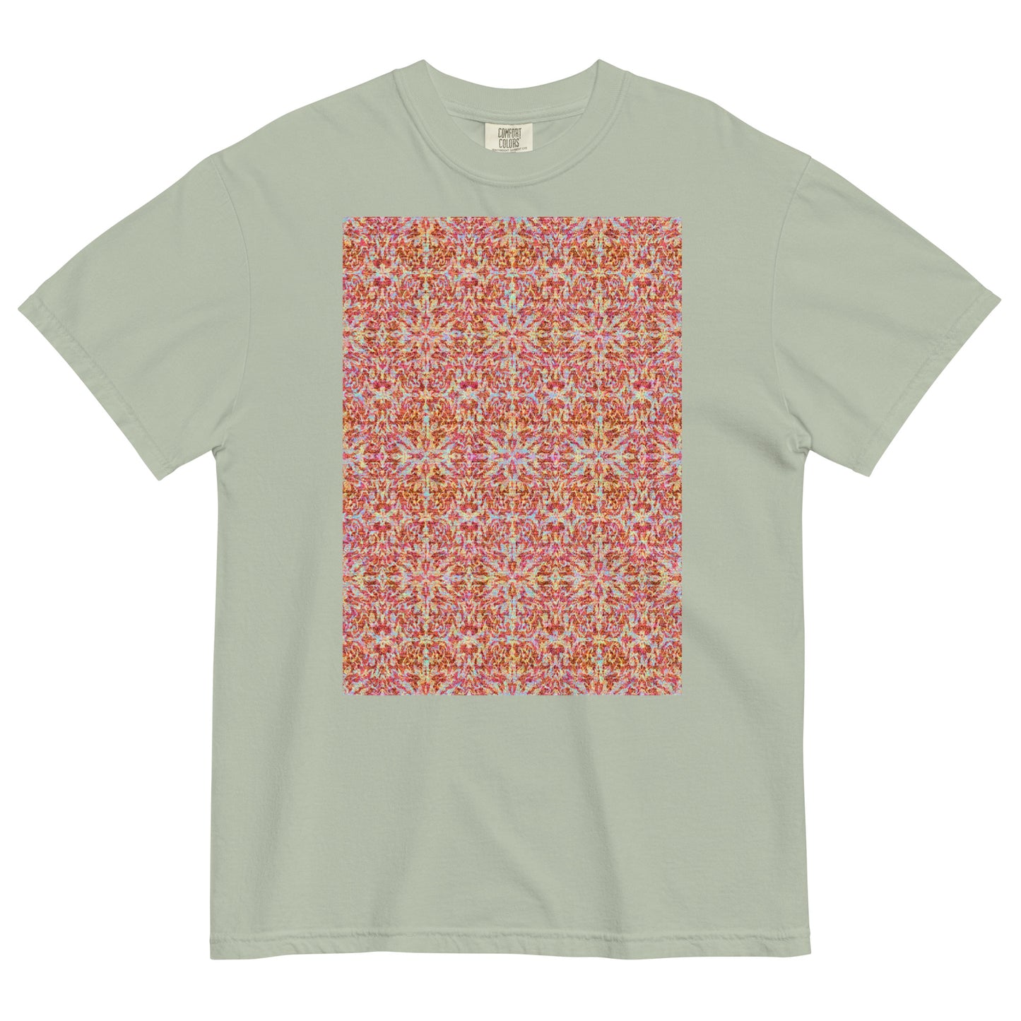 B. BATTERN, ASTRAL BIKE, BBB Green T-Shirt Front, Colorful Pattern, Berlin Artist, Limited Edition Designer Collection, Fashion Label, Art Collection, baobabwod