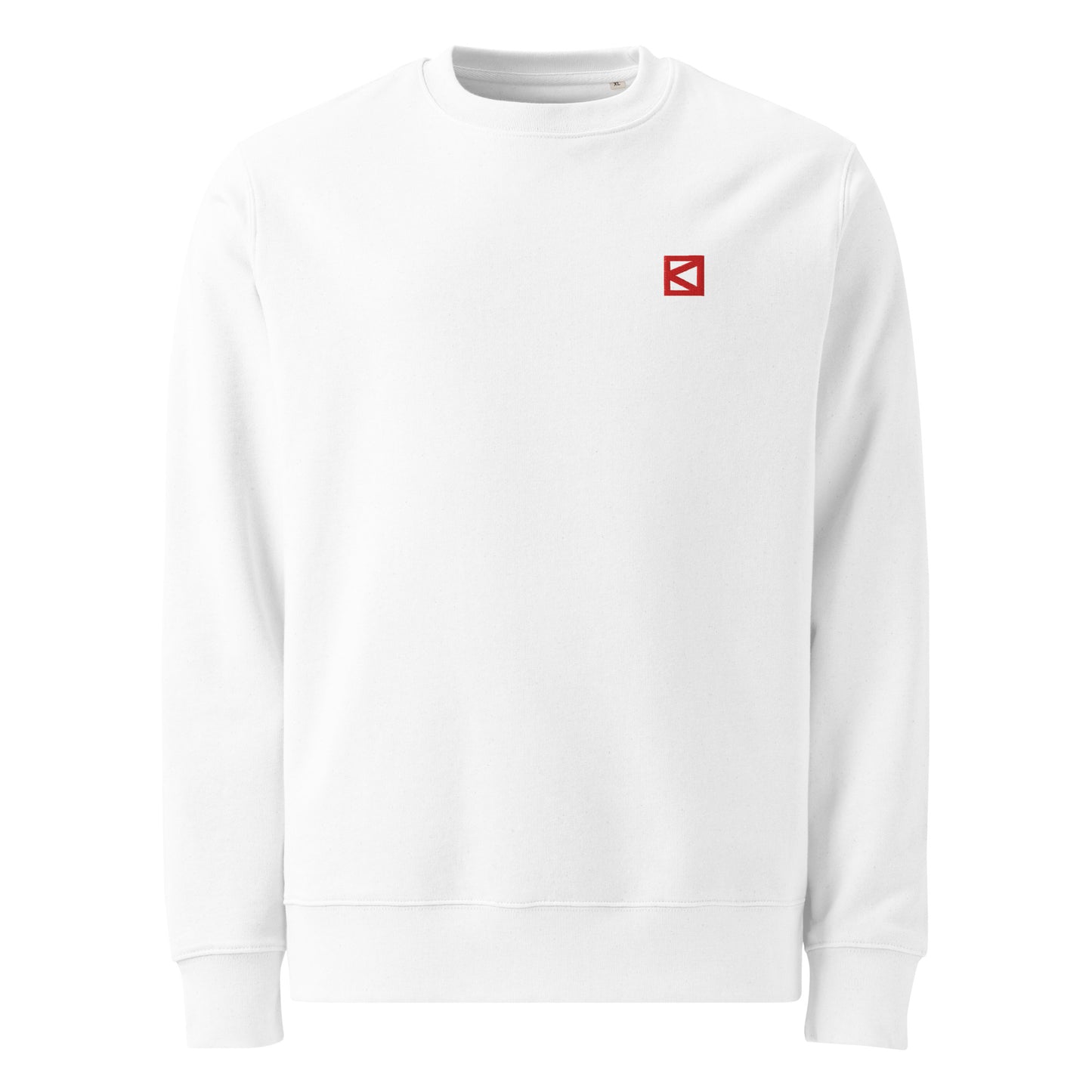 BOB B - baobabwod Logo Red - White Front BBB Designer Sweatshirt with Embroidery Logo