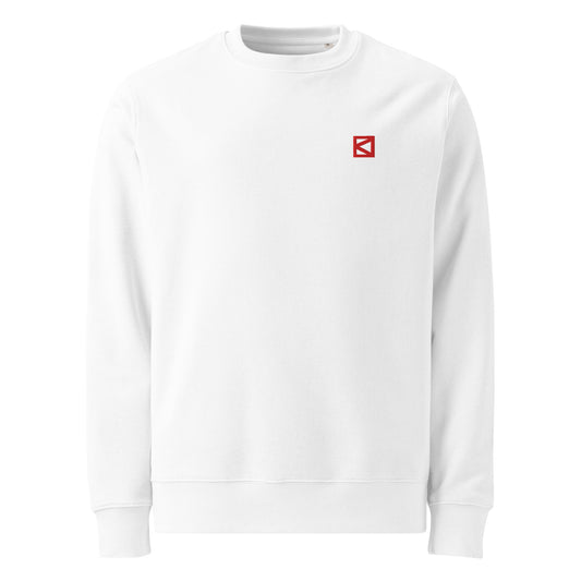 BOB B - baobabwod Logo Red - White Front BBB Designer Sweatshirt with Embroidery Logo