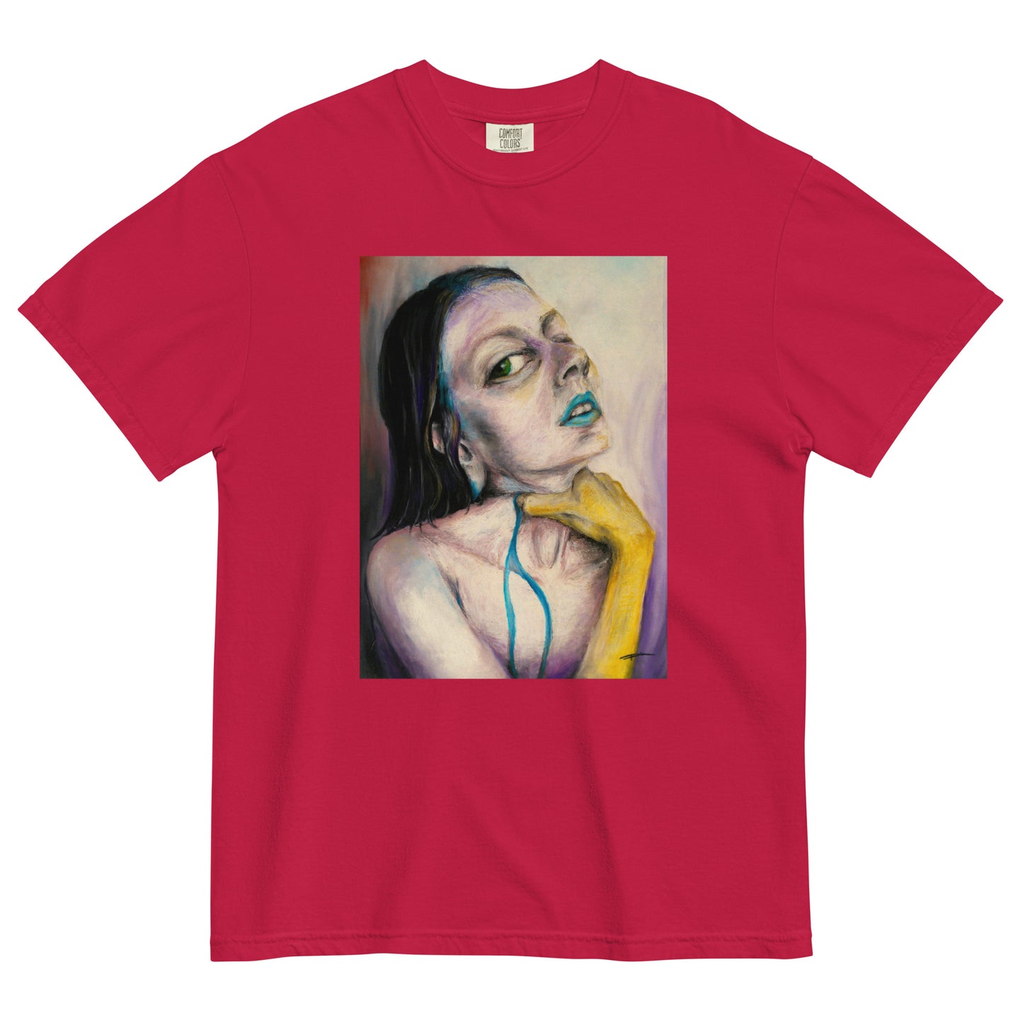 PIMA, BBB Artwear Red T-shirt Front, Berlin Artist, Clara Haseloff, Painter, Collection, Designer Collection, Limited Edition, baobabwod